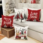 Festive Non-Woven Pillowcase for Christmas & New Year Decor - Image 3