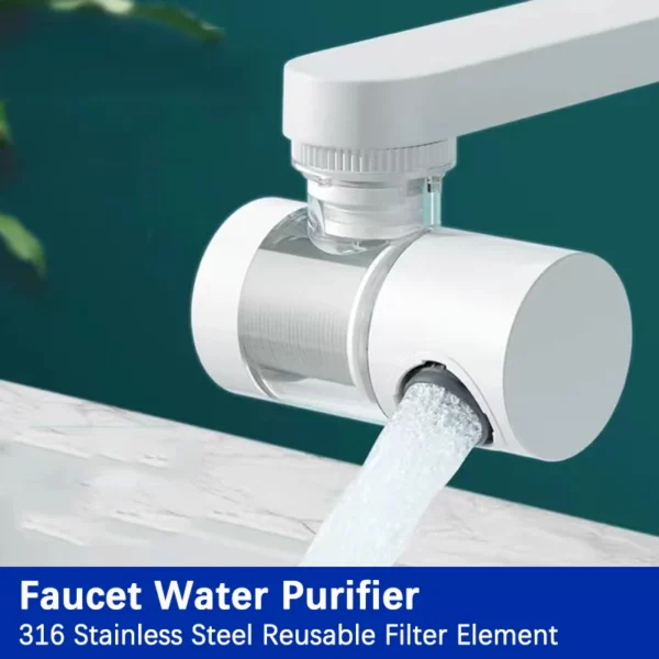720° Rotating Faucet Filter: Pure, Splash-Free Water Flow!