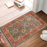 VIKAMA Flannel Carpet BOHO Persian Vintage Entry Door Mat Entryway Rug Small Rug Non-slip Washable Dirty Resistant Home Decor