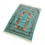 Muslim Prayer Rug Floral Muslim Prayer Mat Portable Prayer Blanket Tassels Cotton Chenille Praying Rug Ramadan Gift for Men Wome - Image 4