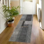 VIKAMA Minimalist Geometric Rugs Ideal For Hallways, Kitchen Mats, And Entrance Hall Doormats Durable And Easy-Care Home Décor