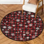 Vibrant Anti-Slip Round Carpet for Home & Travel Comfort - Image 3