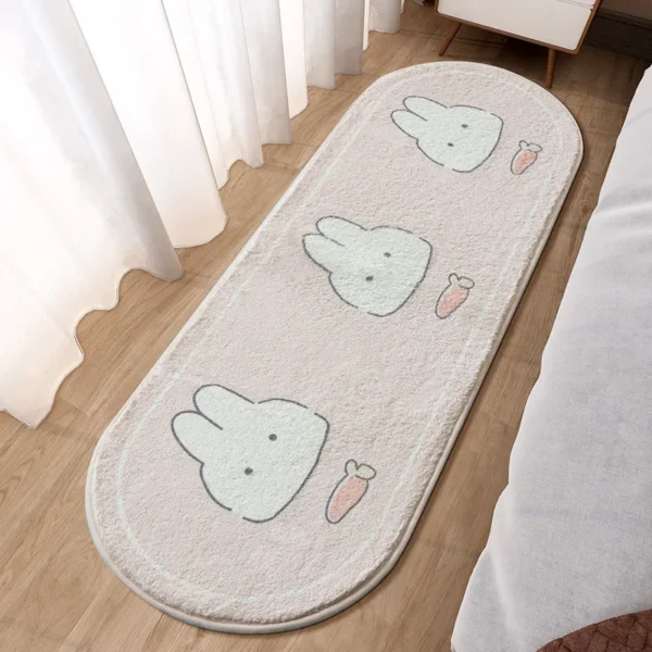 Cozy Cartoon Anti-Slip Rug for Home & Travel Comfort