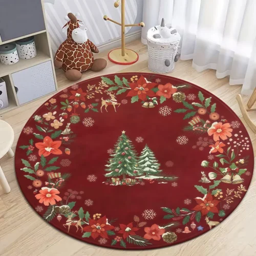 MINISO Anti-Slip Animal Print Carpet - Soft & Washable Comfort