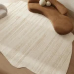 Modern Irregular Geometric Rug: Soft, Washable Living Room Style - Image 3