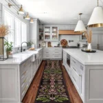 VIKAMA Southeast Asian Plant Long Carpet Kitchen Rug Runner Rug Living Room Carpet Bedside Floor Mat Welcome Mat Home Decoration - Image 4