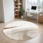 Modern Round Rug: Plush Comfort, Anti-Slip & Easy Care! - Image 2