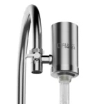 Household kitchen faucet water purifier made of stainless steel removes chlorine prevents scale filters tap water washable - Image 2