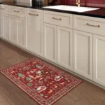 Absorb Water Non-slip Floor Runner Rug Kitchen Christmas Carpet Running Rug Long Hallway Entrance Mats for Living Room Bedroom - Image 2