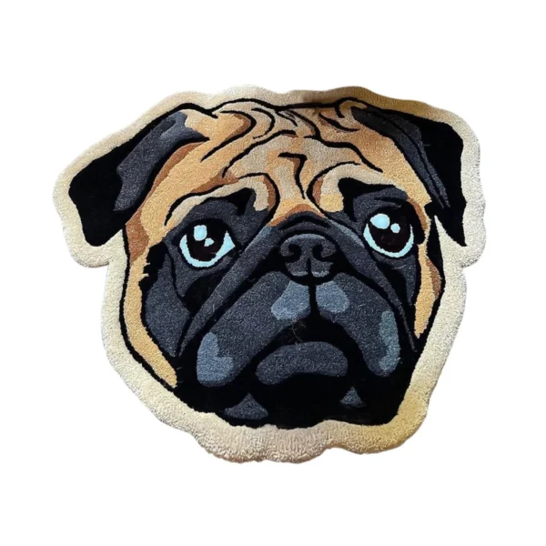 Cute Shar Pei Dog Rug - Anti-Slip & Washable Bath Mat