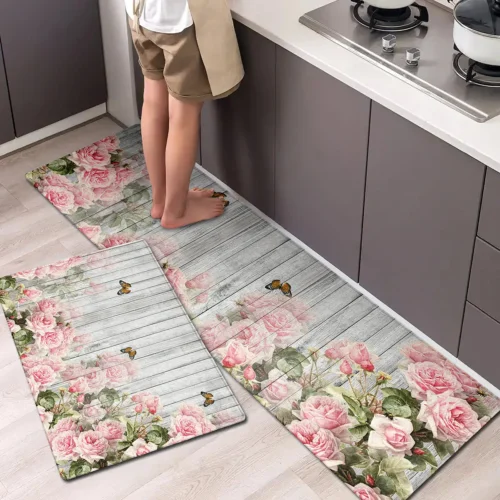 Stylish Waterproof Polyester Floor Mat for Home & Travel