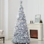 Luminous PVC Flocked Christmas Tree - Stunning Holiday Decor - Image 3