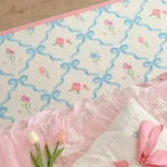 VIKAMA Bedroom Bedside Rugs Pink Blue Bath Mats Indoor Outdoor Soft Hallway Runner Area Rug for Living Room Home Decoration - Image 4