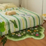 Floral Anti-Slip Carpet by VIKAMA - Soft & Washable Comfort - Image 2