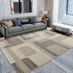 Washable Modern Geometric Rug: Anti-Slip & Custom Fit Style! - Image 3