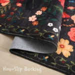 VIKAMA Retro Flower Carpet Non-slip Floor Mat Large Area Rugs Rug For Bedroom Living Room Carpet Outdoor Carpet Home Decoration - Image 6