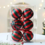 6 pcs Eco-Friendly Christmas Ball Set for Elegant Decor - Image 5