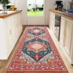 VIKAMA Boho Persian Flannel Carpet Kitchen Floor Mat Hallway Rug Sofa Cushion Bedside Rug Carpet For Live Room Long Rug Home - Image 5