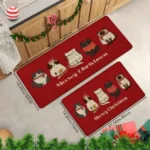 VIKAMA Cartoon Waterproof Door Mat for Home & Travel Use - Image 4