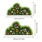 Floral Anti-Slip Carpet by VIKAMA - Soft & Washable Comfort - Image 6