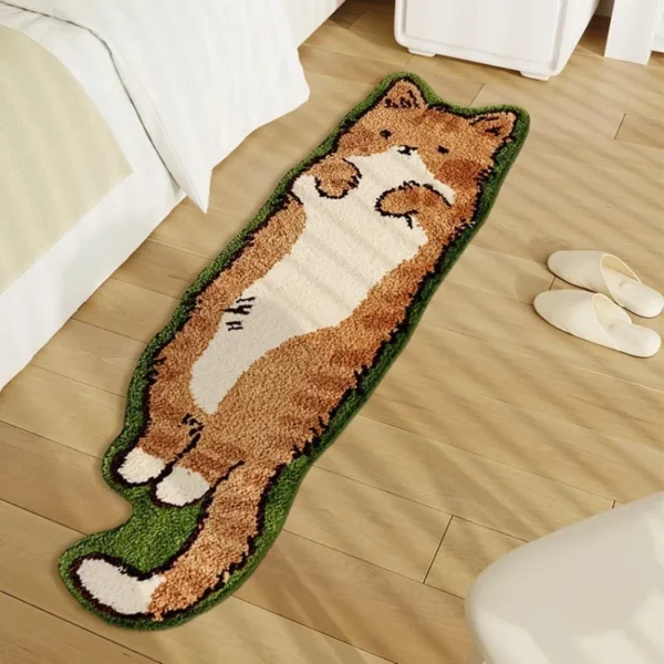 Cute Cat-Shaped Anti-Slip Carpet for Cozy Home Decor