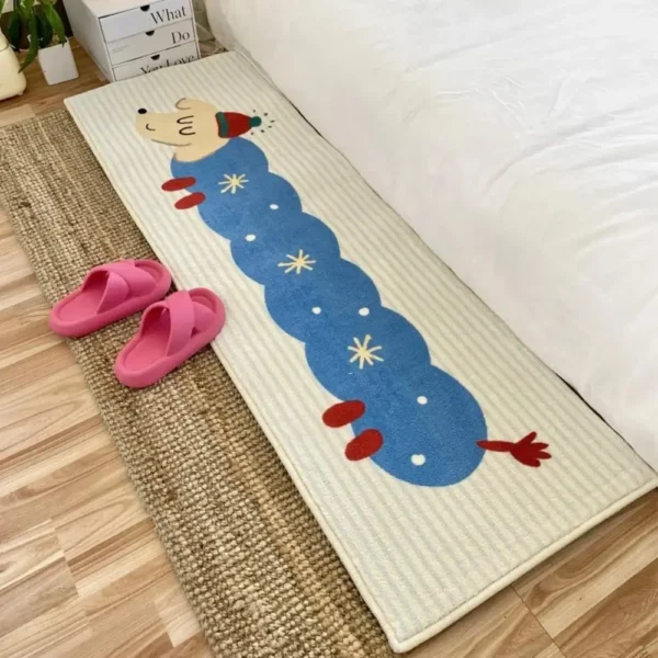 VIKAMA Cartoon Waterproof Non-Slip Area Rug for Home Comfort