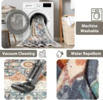 VIKAMA Morocco Carpet Room Rug Foldable Imitation Cashmere Wash Back Machine Washable Sofa Blanket Bedroom Rug Home Decor - Image 6