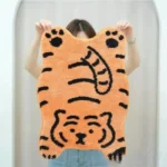 Cartoon Design Waterproof Anti-Slip Flannel Rug for Home - Image 2