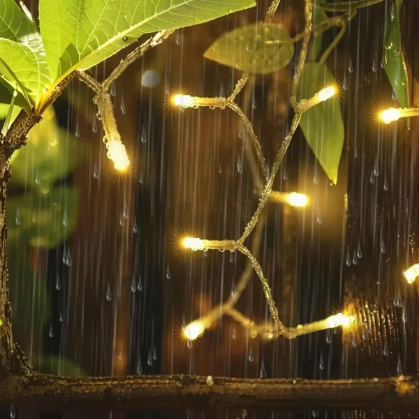 Festive LED Lights with Bulbs - Safe Christmas Decor 220 V