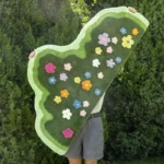 Floral Anti-Slip Carpet by VIKAMA - Soft & Washable Comfort - Image 3