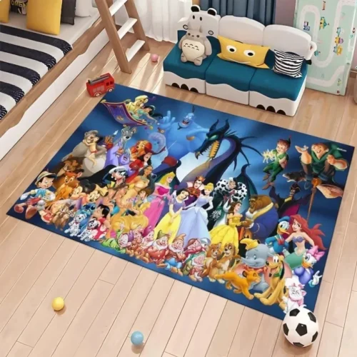 Princess Rug Cute Colorful KidsRug Nursery Rug Area Rug,Kids Room Rug Nursery Home Living Room Bedroom Decor Gift for A Girl