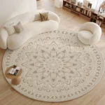 Custom Soft Geometric Rug: Modern Polyester Living Room Decor - Image 3