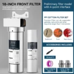 10 Inch Pre Filter 304 Stainless Steel 3/4" High Flow Whole House Household Water Purifier Filtration System - Image 2