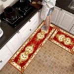 Kitchen Rug Durable Home Entrance Doormat High-end Kitchen Mats for Floor Waterproof House Hold Washable Non-slip Large Carpet