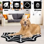 Gothic Spider Web Bath Mat - Non-Slip & Machine Washable - Image 6