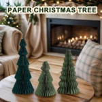 Eco-Friendly Honeycomb Christmas Tree Ornaments - 3 Pack - Image 3