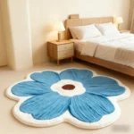 Customizable Modern Floral Carpet for Living & Bedroom Decor - Image 4