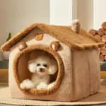 Cozy Cartoon House Bed for Dogs - Removable Cover Comfort - Image 3