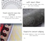 VIKAMA BOHO Corridor Passageway Hallway Staircase Long Carpet Hotel Laundry Room Kitchen Crystal Velvet Rug Blanket Home Decor - Image 6