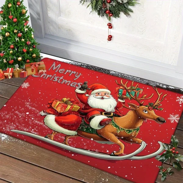 Elegant Anti-Slip Polyester Floor Mat for Home & Kitchen