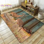 Customizable Waterproof Animal Print Floor Mat for Home & Travel - Image 3