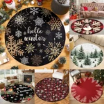 Vibrant Anti-Slip Round Carpet for Home & Travel Comfort