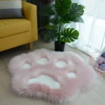 Cozy Cat Paw Plush Carpet - Anti-Slip Home Decor Rug - Image 6