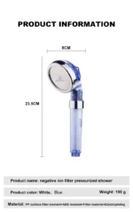 High-Pressure Shower Head with Purifier & Massage Function - Image 2