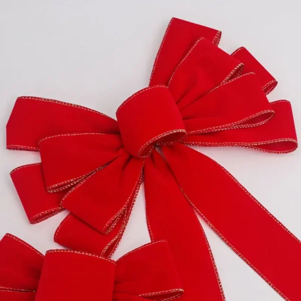 Festive Non-Woven Christmas Bows for Holiday Decor