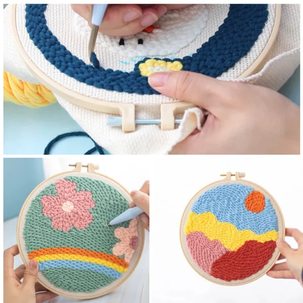 DIY Punch Needle Embroidery Kit for Beginners - Craft Your Art