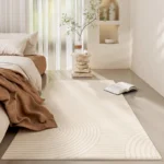 Customizable Geometric Cream Carpet for Elegant Spaces - Image 2
