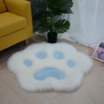 Cozy Cat Paw Plush Carpet - Anti-Slip Home Decor Rug - Image 2