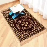 Islamic Velvet Prayer Rug (650g) | Muslim Prayer Mat Size 110 x 70 cm Thick Plush MatPerfect Ramadan Eid Gift - Image 2
