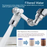 1080° Rotating Water Purification Filter Plastic Faucet Mechanical Arm Spray Head Kitchen Washbasin Extension Tap Aerator Univer - Image 2